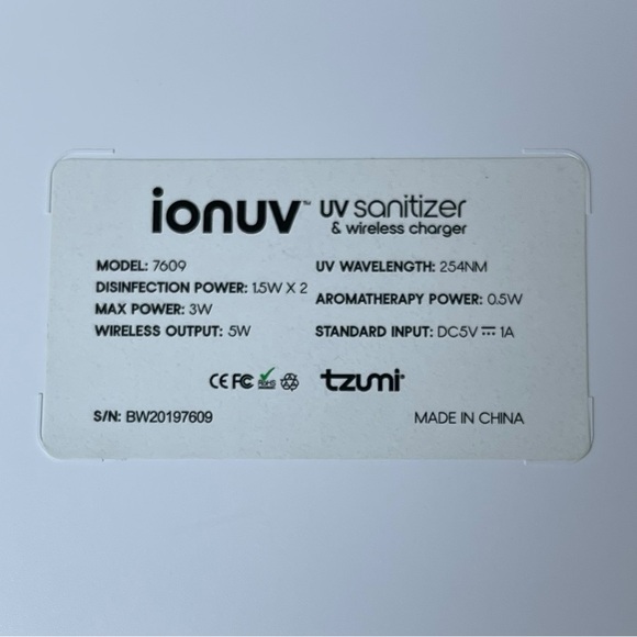 IonUV UV Pro XL Phone Sanitizer Wireless Charger Aromatherapy Kills 99.9% Germs - Picture 15 of 16